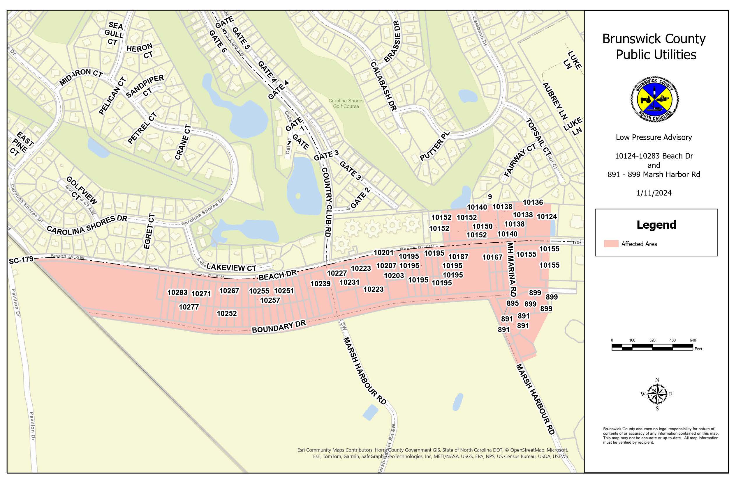 01.11.24- Low Pressure Advisory Map- Calabash