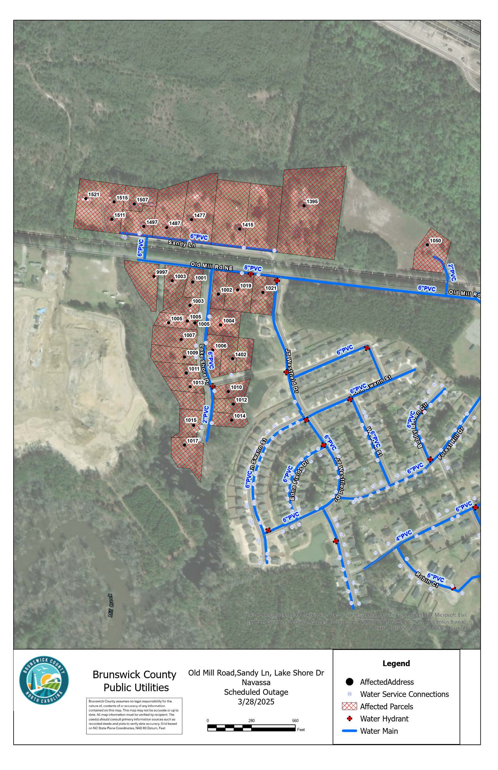 Navassa Scheduled Outage Map image