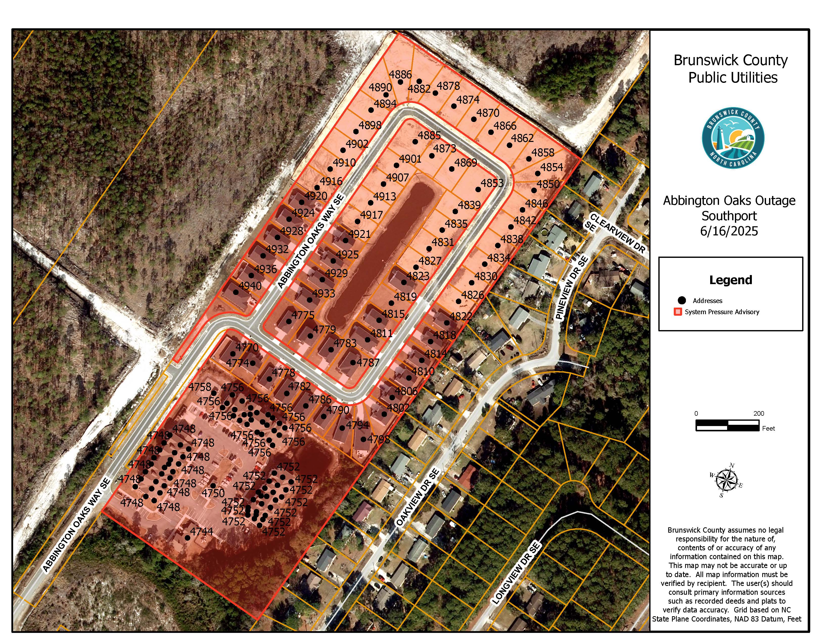 Abbington Oaks Planned Outage