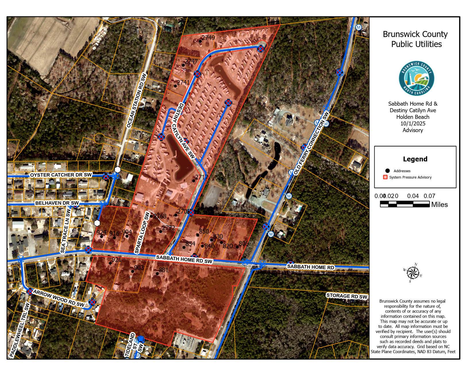 Holden Beach Outage 10-1-2025