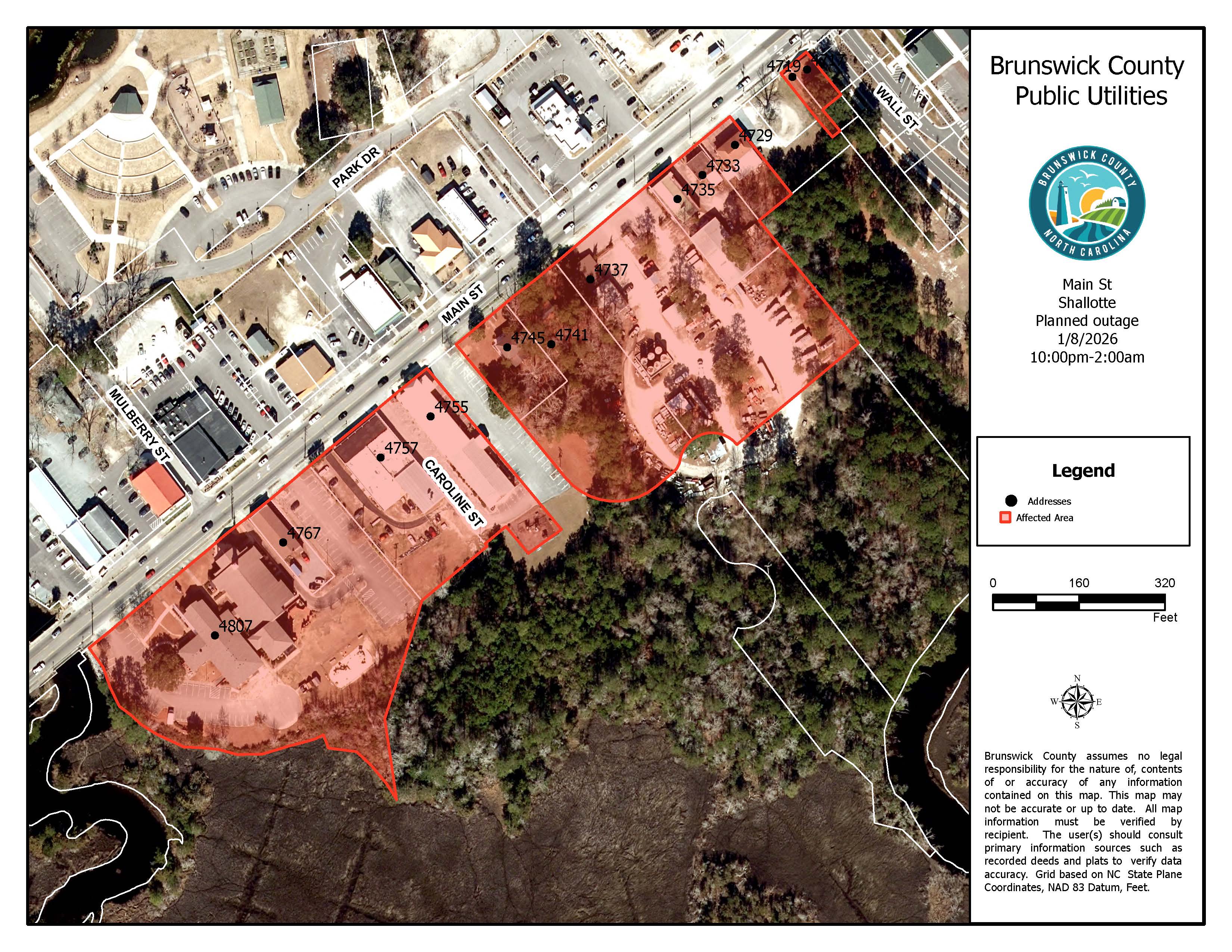 01.08.2025_Main St Shallotte_Outage