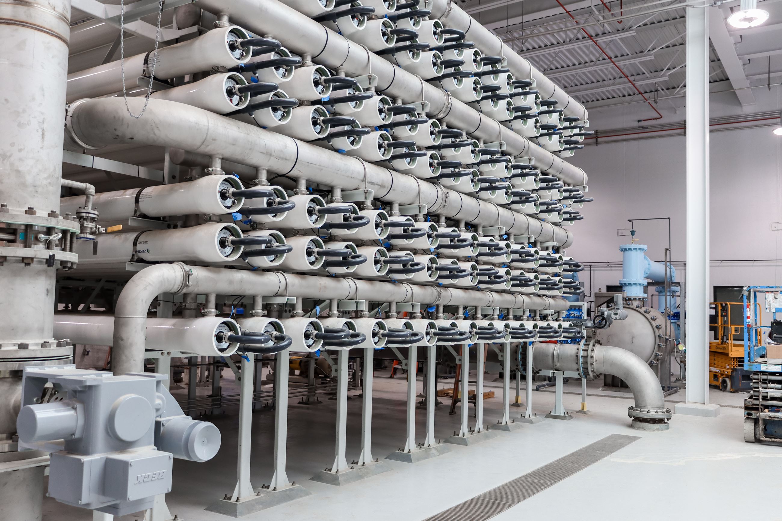 Photo of the Reverse Osmosis Filter Skid at Northwest Water Treatment Plant (JPEG)